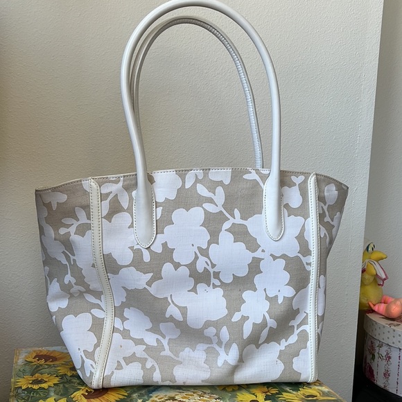 kate spade Handbags - Kate Spade large canvas/leather tote